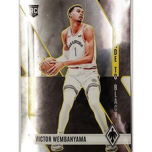 VICTOR WEMBANYAMA ROOKIE "FADE TO BLACK" 2023 PANINI PHOENIX #11, SPURS